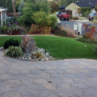 Artificial Grass Installation Warfield, Virginia Landscaping, Front Yard Landscaping