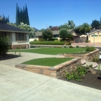 Synthetic Turf Capron, Virginia Landscape Rock, Front Yard Design