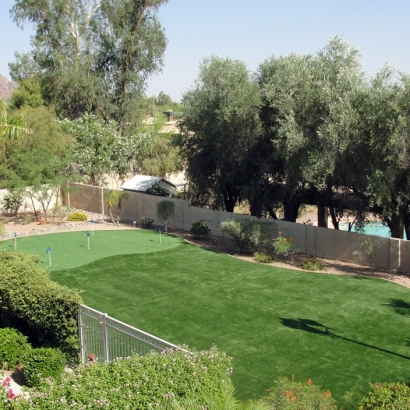 Faux Grass Windsor, Virginia Home Putting Green, Beautiful Backyards