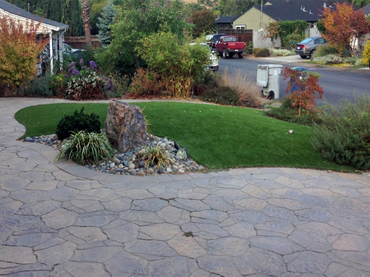 Artificial Grass Installation Warfield, Virginia Landscaping, Front Yard Landscaping