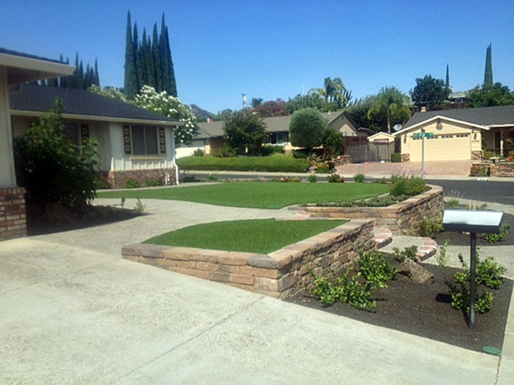 Synthetic Turf Capron, Virginia Landscape Rock, Front Yard Design